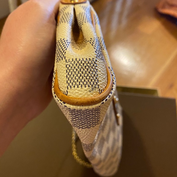 ! Louis Vuitton Eva Damier Azur Canvas Shoulder Bag - Picture 9 of 12